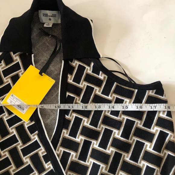 Diane Von Furstenberg Target Sleeveless Vintage Weave Sweaterknit Midi Wrap Dres - Picture 13 of 14